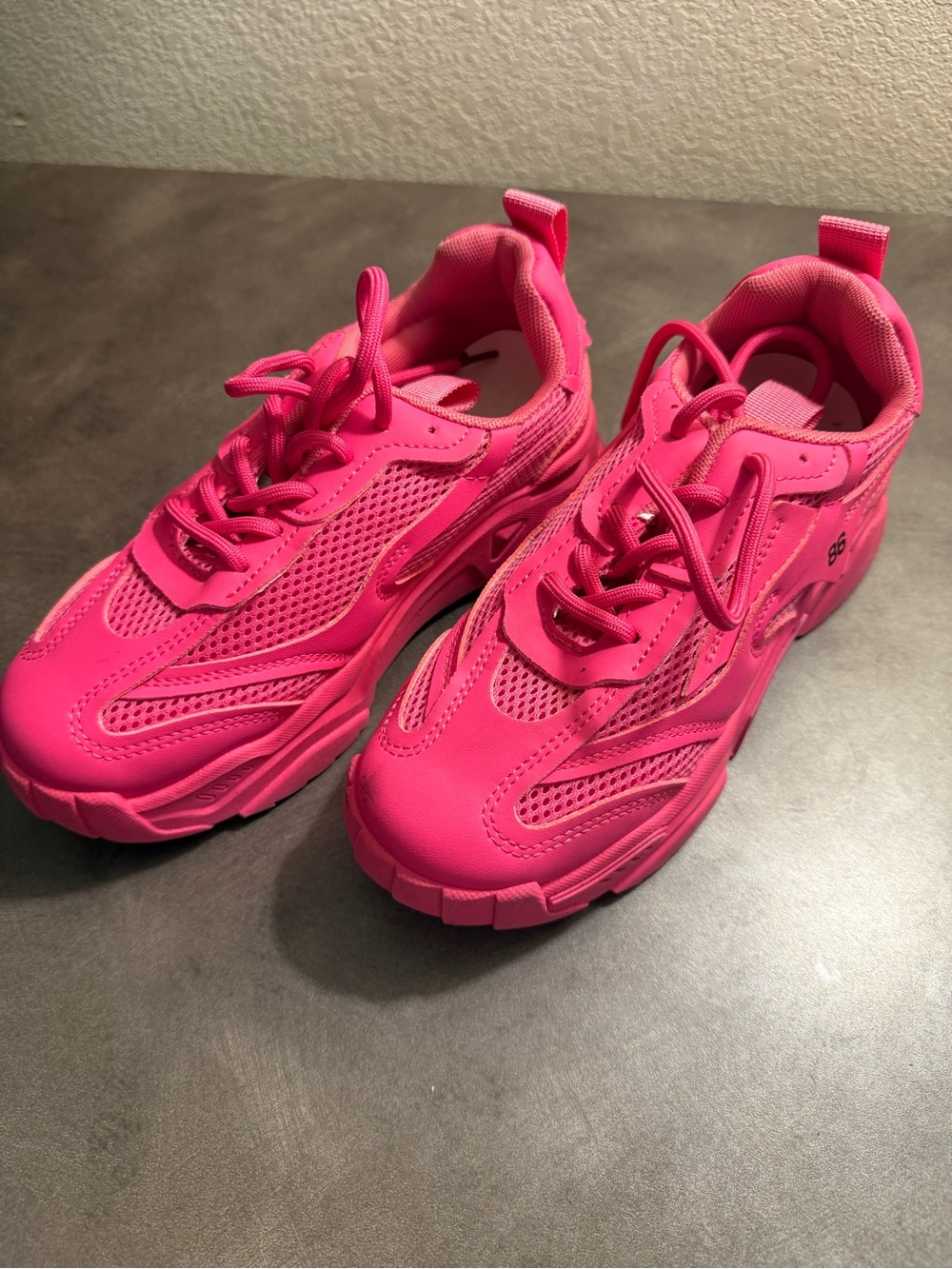 Women's Hot Pink Athletic Sneakers - Unbranded